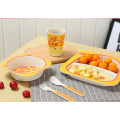 Bamboo Fibre 5 PCS Deer Printed Children Dinner Set